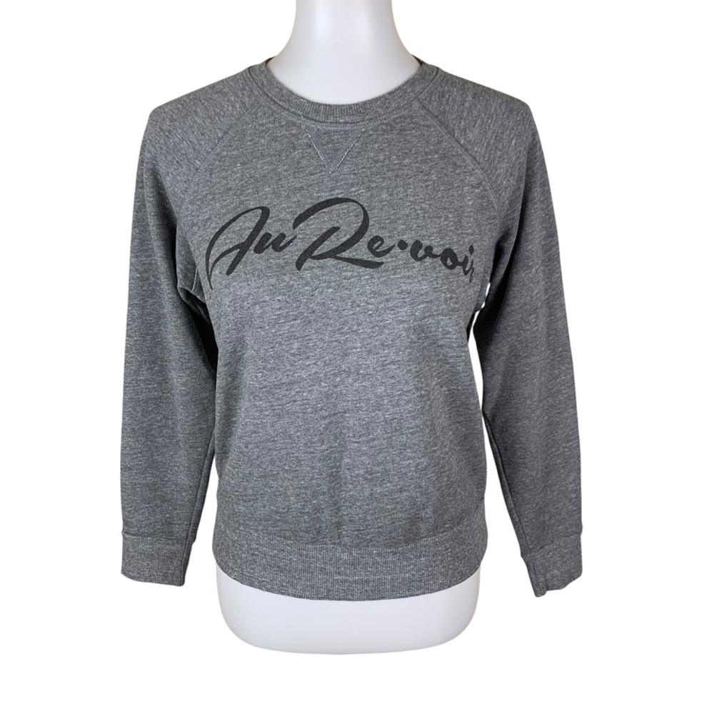 Sol‎ Angeles Gray Graphic Pullover Sweatshirt Casual Cozy Small